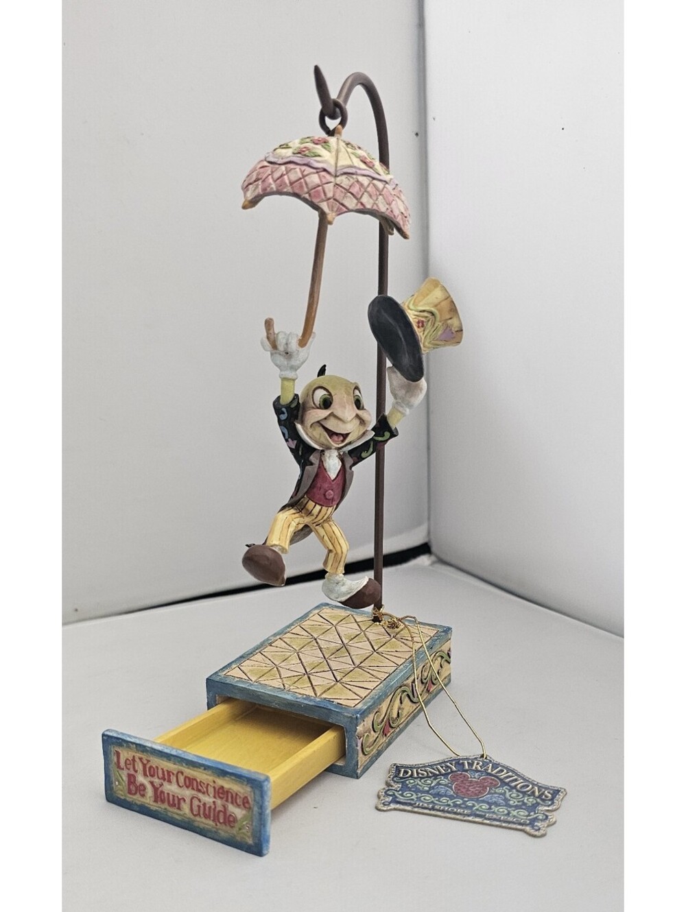 Jim Shore Disney JIMINY CRICKET 2005 Let Your Conscience Be Your Guide #4005219